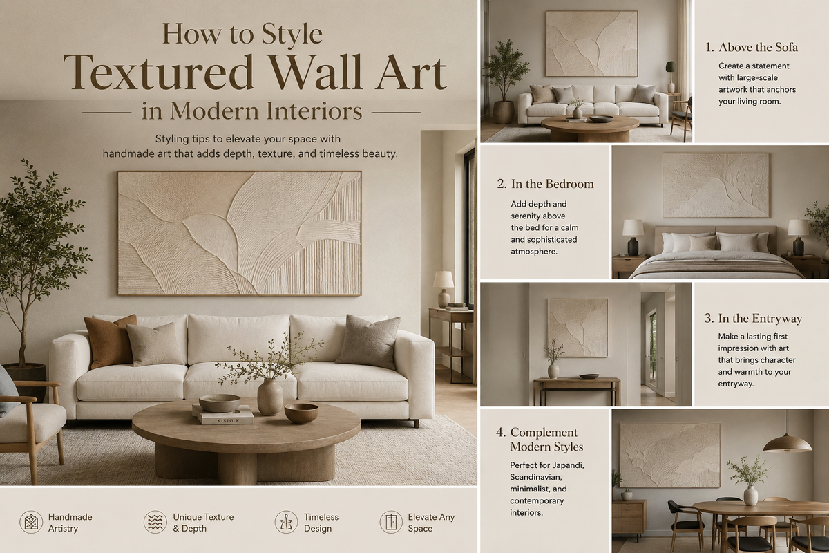 How to Style Textured Wall Art in Modern Interiors
