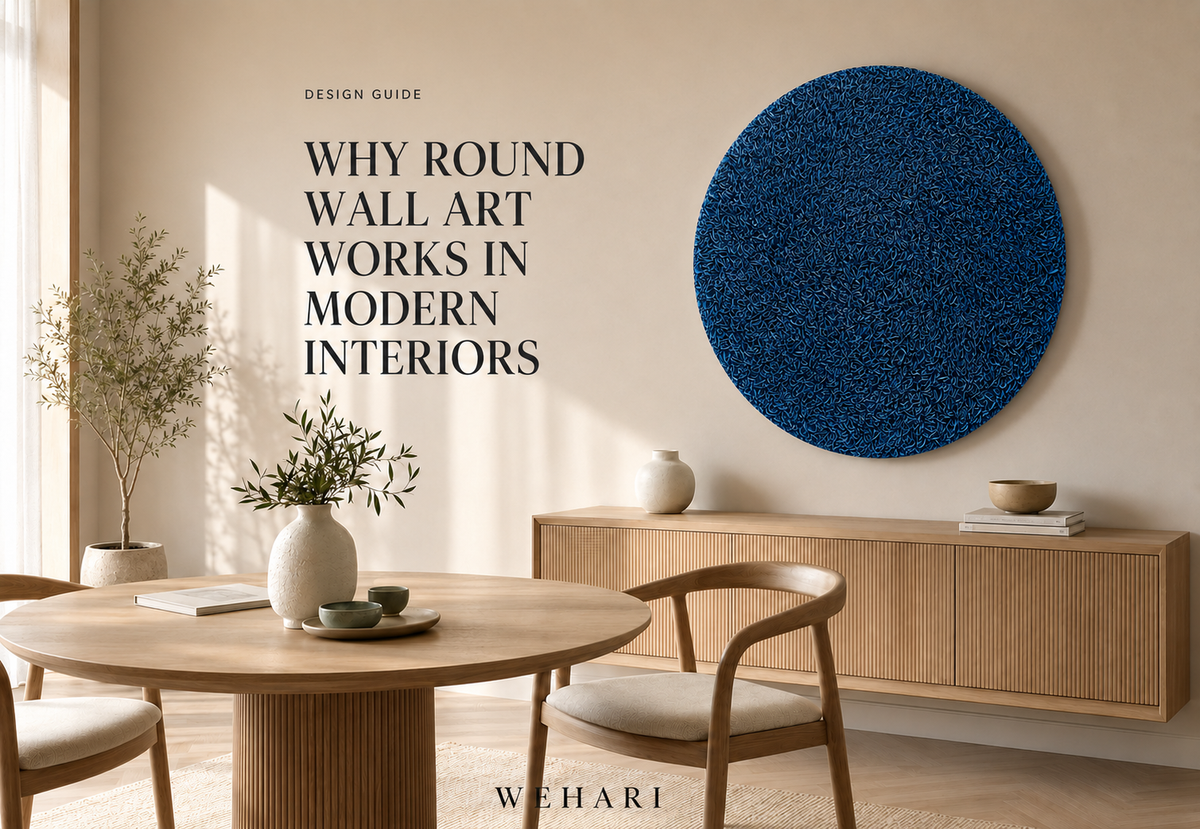 Why Round Wall Art Works in Modern Interiors