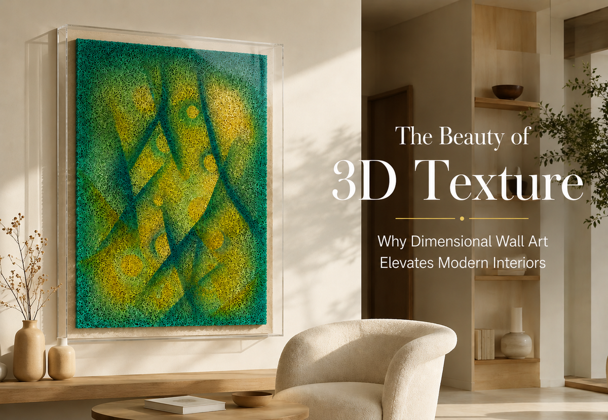Why 3D Textured Wall Art Is Transforming Modern Interiors