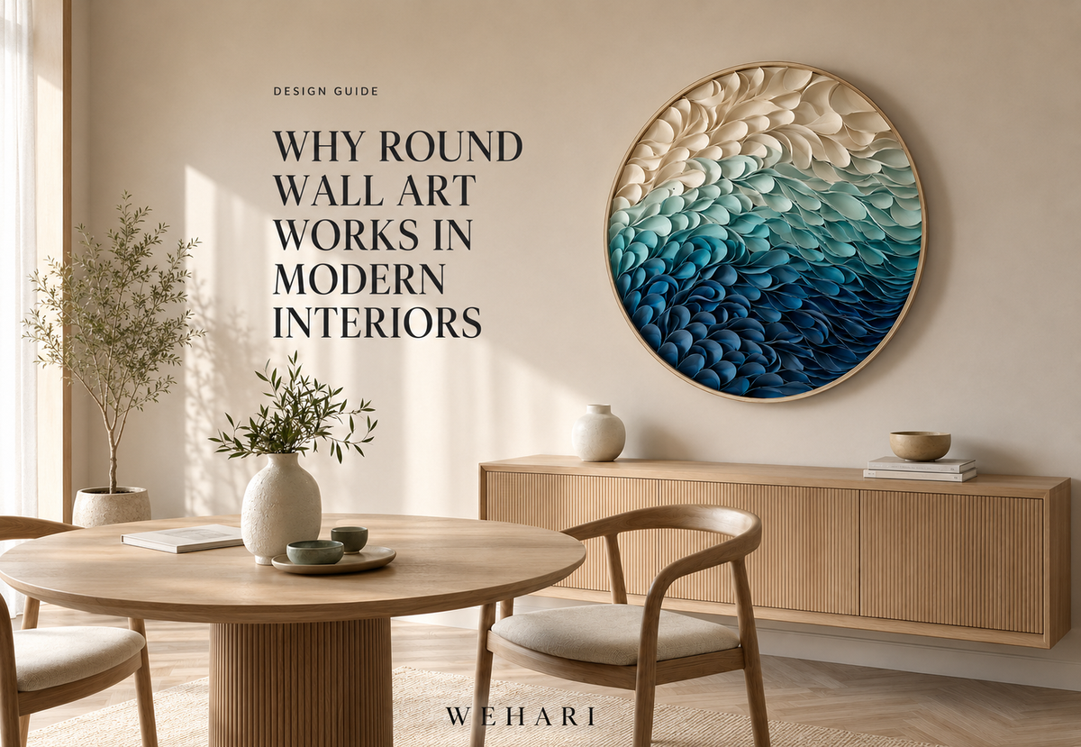 Why Round Wall Art Works in Modern Interiors