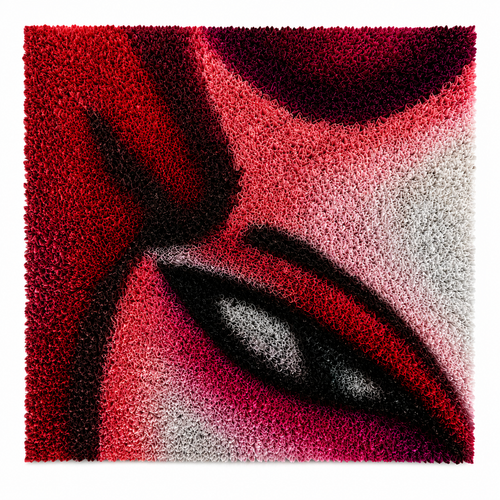 Handmade 3D Paper Wall Art – Abstract Eye Textured Statement Art