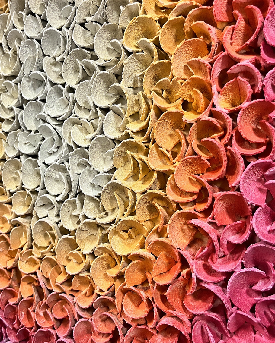 Handmade 3D Paper Floral Wall Art – Colorful Textured Statement Decor