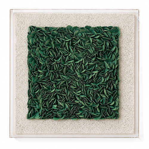 Handmade 3D Paper Floral Wall Art – Original Textured Wall Sculpture