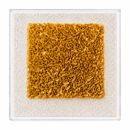 Handmade 3D Paper Floral Wall Art – Original Textured Wall Sculpture
