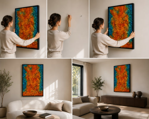 Handcrafted 3D Paper Wall Art | Modern Textured Sculptural Artwork | Luxury Statement Wall Decor