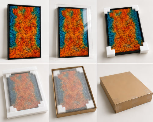 Handcrafted 3D Paper Wall Art | Modern Textured Sculptural Artwork | Luxury Statement Wall Decor