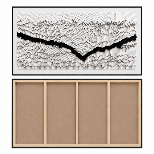 Handcrafted Textured Wall Art – Modern 3D Paper Relief Statement Piece
