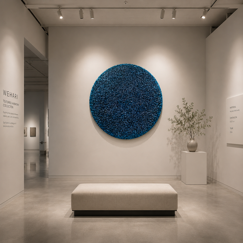 Ocean Rhythm – Handcrafted Textured Paper Wall Art