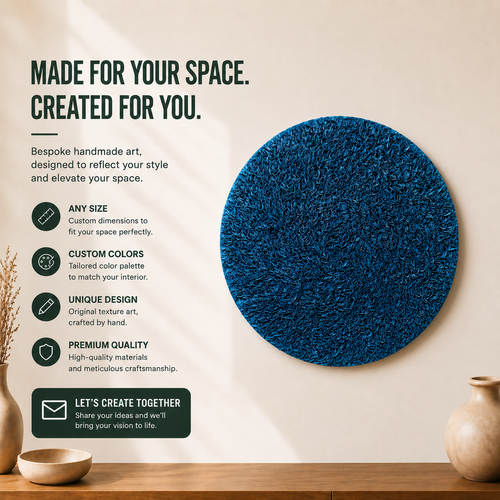 Ocean Rhythm – Handcrafted Textured Paper Wall Art