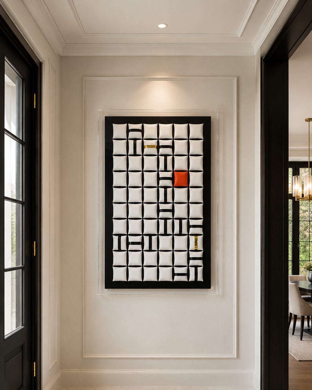 Rhythm Grid – Handmade 3D Geometric EVA Wall Art
