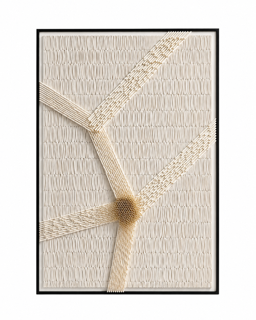 Large Handmade Textured Wall Art | Organic Modern Neutral Wall Decor | 3D Statement Wall Sculpture for Living Room